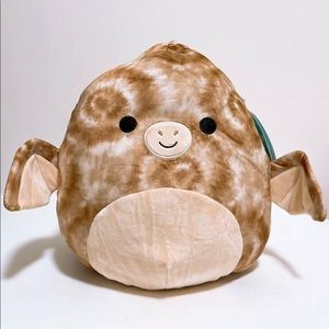 Squishmallows Edmund the Brown Tie Dye Dragon 12” NWT